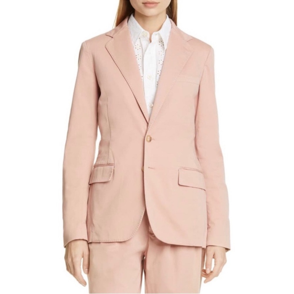 Polo by Ralph Lauren Schoolboy Pale Rose Pink Cotton Blazer Jacket Size 4 NWT - Picture 4 of 11